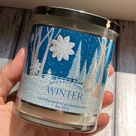 NEW Bath & Body Works Winter Soy Wax Blend Candle 8 oz Glass Spiced Fragrance - Picture 1 of 6